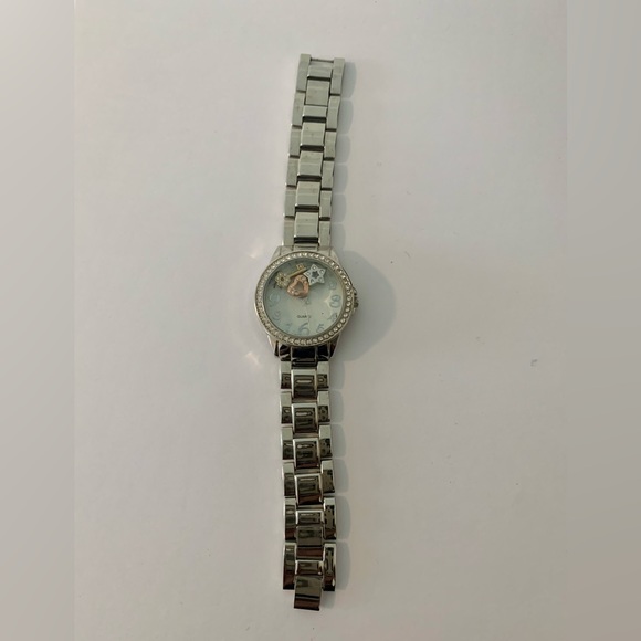 Avon Silver tone Quartz Paula Abdul Forever Sparkling Charms Ladies Watch - Picture 2 of 4